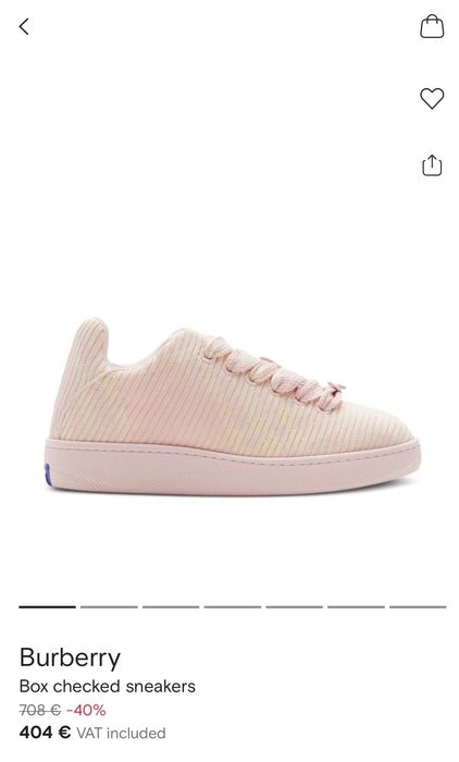 Burberry Box checked sneakers 38 номер