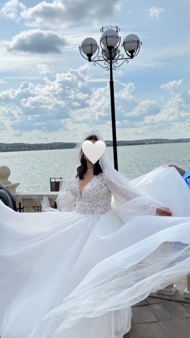 Свадебное платье жемчуг