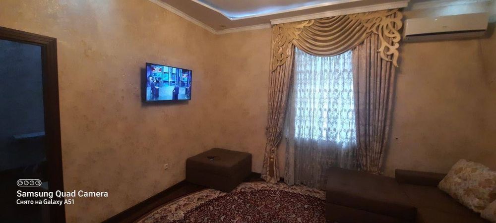 Сдается 2x комнатная квартира
C обстановкой 
В горде Алмалыке