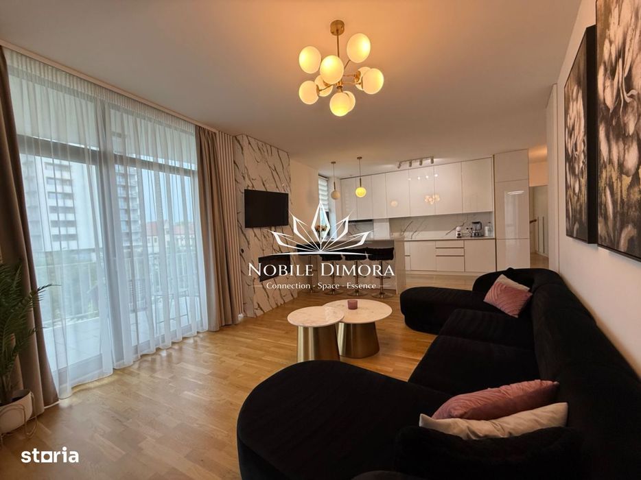 ISHO - Apartament cu 4 camere de lux, 2 bai, 2 balcoane, parcare priva
