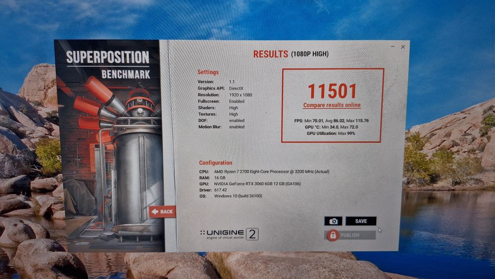 PC Gaming Ryzen 7, 16 GB RAM RTX 3060 12 GB