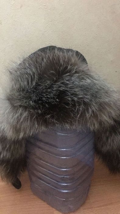 Малахай песец, кожа, замша