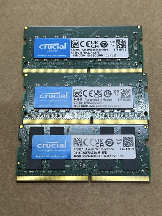 16gb DDR4 SODIMM Laptop оперативная память для ноутбуков 2666 и 3200
