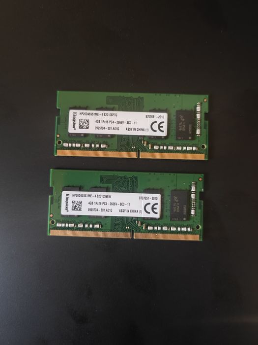RAM Kingston DDR4 SO-DIMM 8GB (2x4GB) 2666MHz