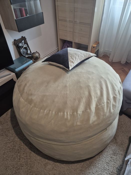Fotoliu Puff Relax King size Bean Bag Saltea Dormit