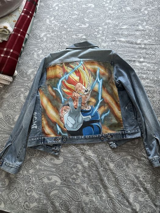 Geaca denim Custom Levi’s Vegeta 1/1 - Dragon Ball - marime M