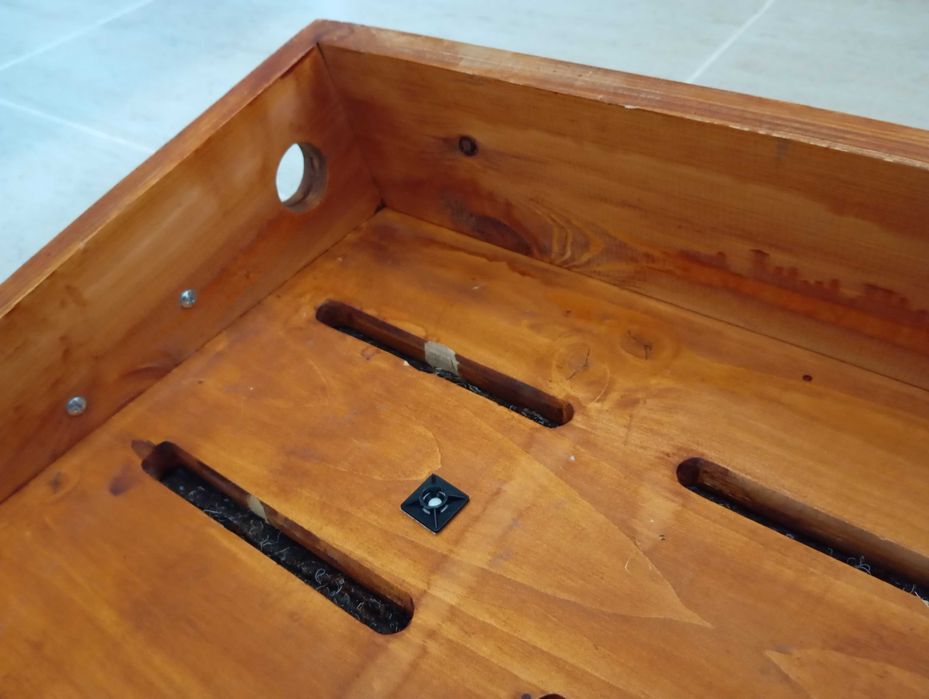 Pedalboard (pedalier) lemn handmade (efecte chitara, pedale)