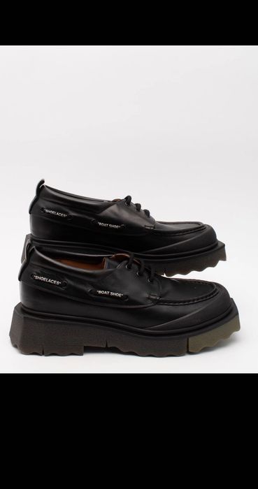 Off White Sponge Derby Shoes