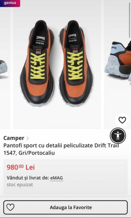 Pantofi Camper Gore-Tex