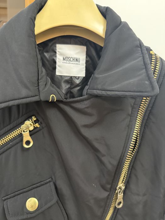 Пальто плащ утепленное Moschino