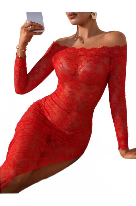 Rochie rosie Sexy pentru M sau L