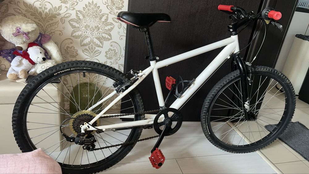Vand 2 bicicleta  aia cu verde 600 ron si aia alba 450 ron