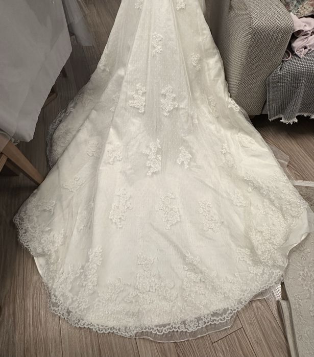 Свадебное платье oleg cassini xs-s