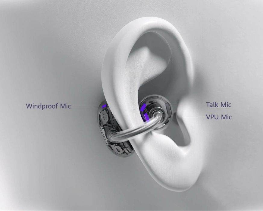 НОВО!!! Аудио слушалки Open-Ear Huawei FreeClip, Wireless, Bluetooth
