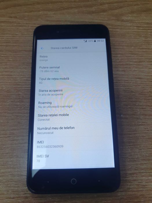 Telefon smartphone ZTE Blade A612 4G Android 7 16Gb necodat impecabil