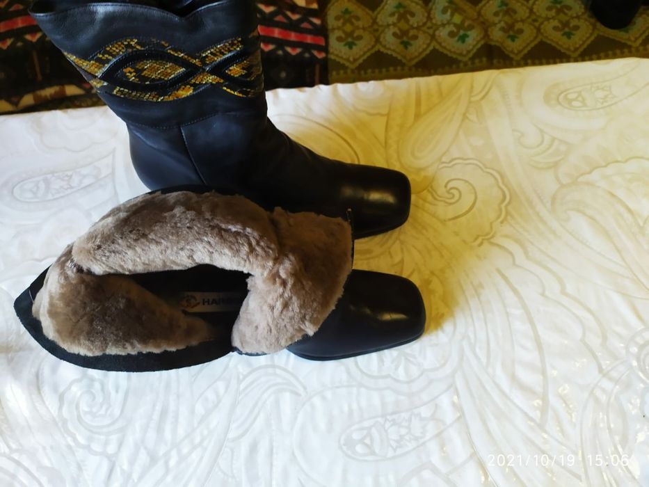 Сапоги замшевые Италия.