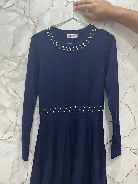 Платье синие для девочки 11-14 лет