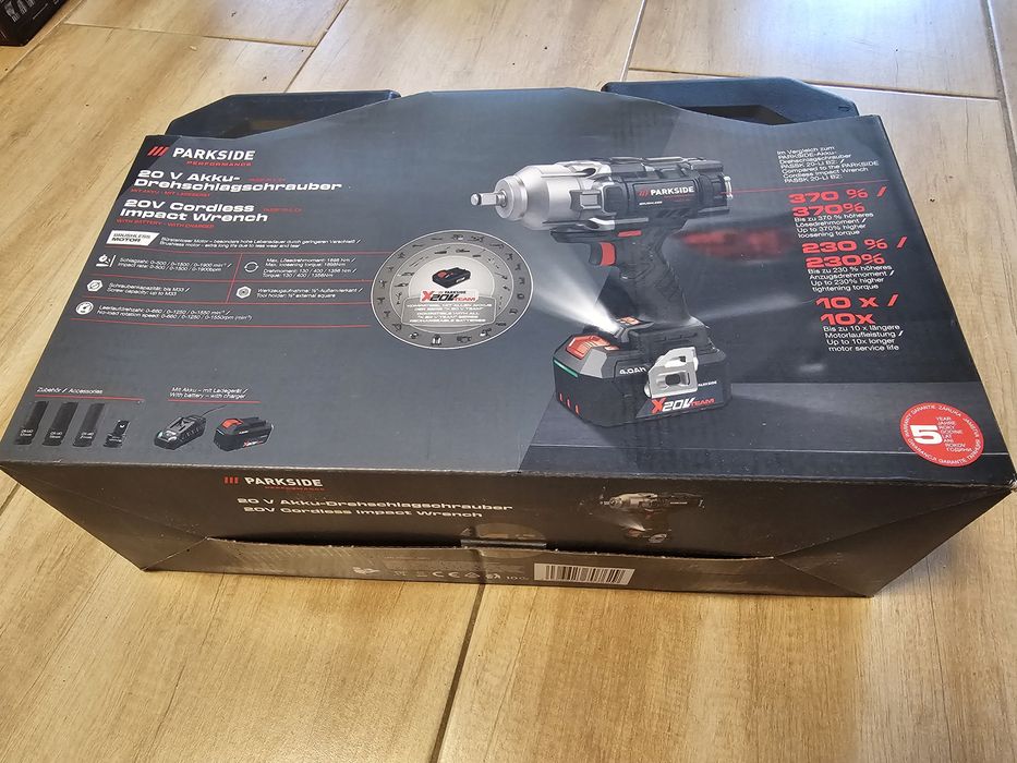 Parkside performance 20v Ударен Акумулаторен Гайковерт