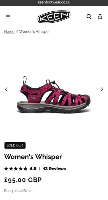 Keen Women’s Whisper 37.5 н. 23,5 см