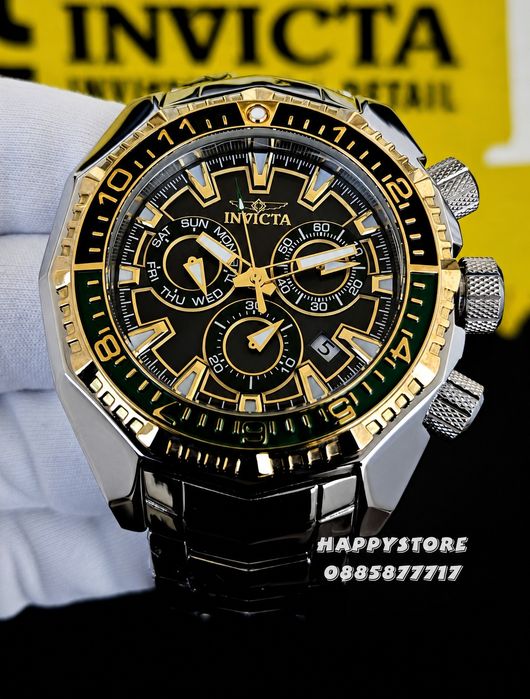 INVICTA Akula Kromo Swiss 55 mm, Инвикта нов мъжки часовник