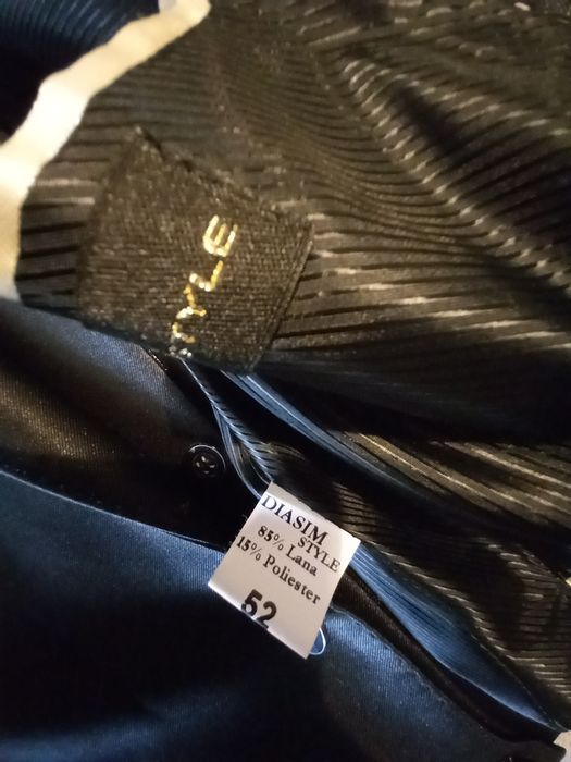 Costum negru bărbați mărimea 52