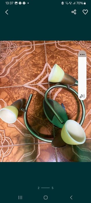 Lustră aplică nouă cu trei spoturi