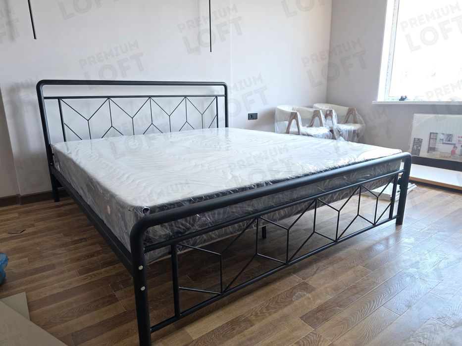Кровать ALIANS двуспальнаяи односпальная, kalavat, matras, Loft temir