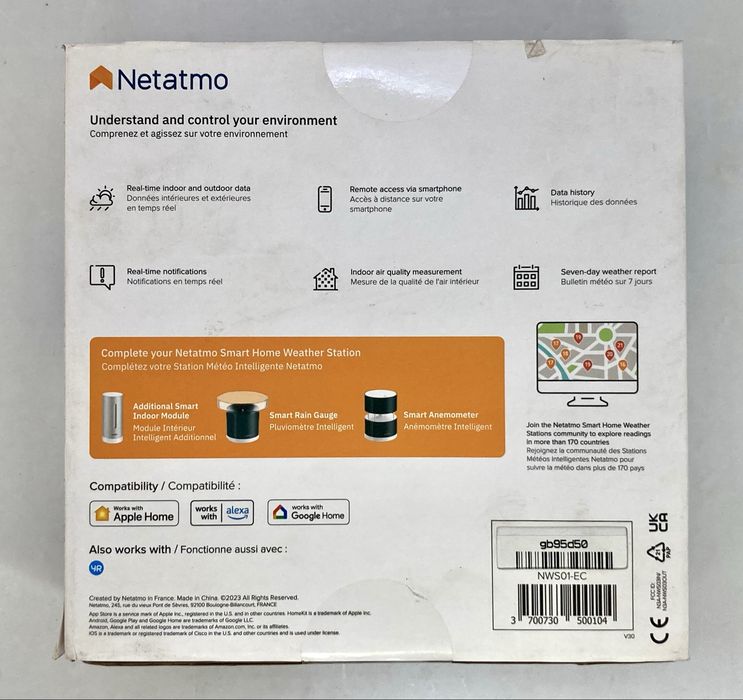 Statie meteo smart Netatmo NWS01-EC