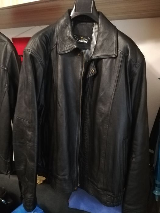 Geaca de piele veritabila Carpin barbati
