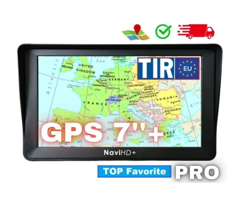 GPS Navigatii HD 7" GPS AUTO Gps TIR GPS Camion HARTI EUROPA 2024