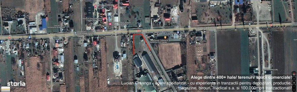 Teren depozitare, showroom, de la 200mp la 2000mp, zona Lukoil, Socar