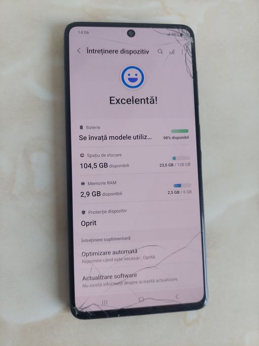 [A71] Vând Samsung Galaxy A71 /cu sticla spartă dar perfect funcțional