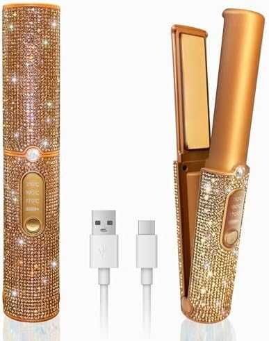 Нова Мини безжична преса с кристали – за пътуване и бърз стайлинг коса