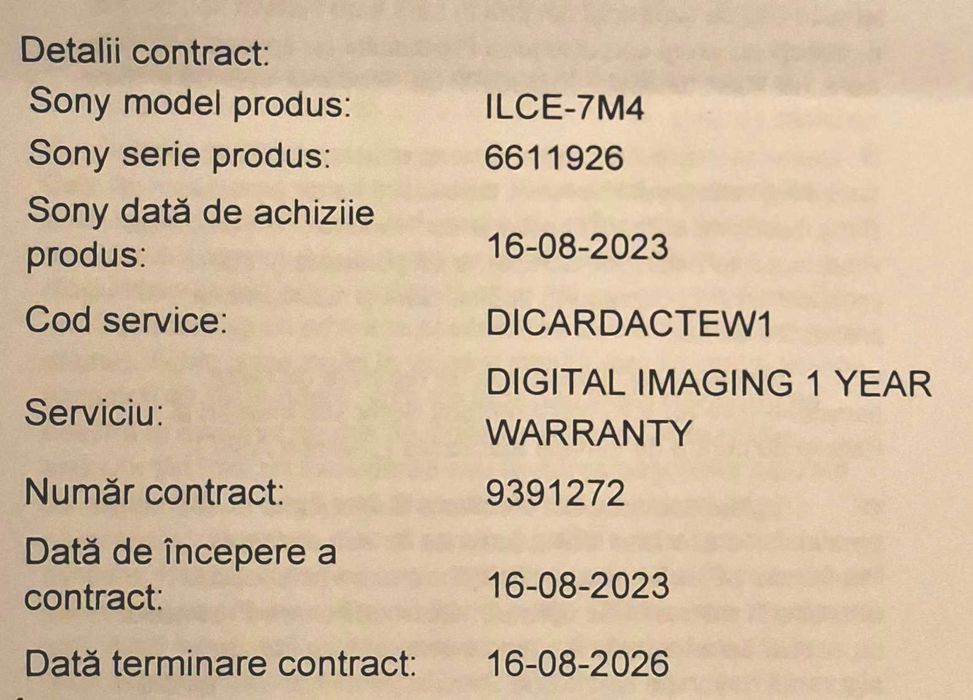 Sony A7 IV, ca nou, garantie 2026, shuter count 188 cadre, plus bonus