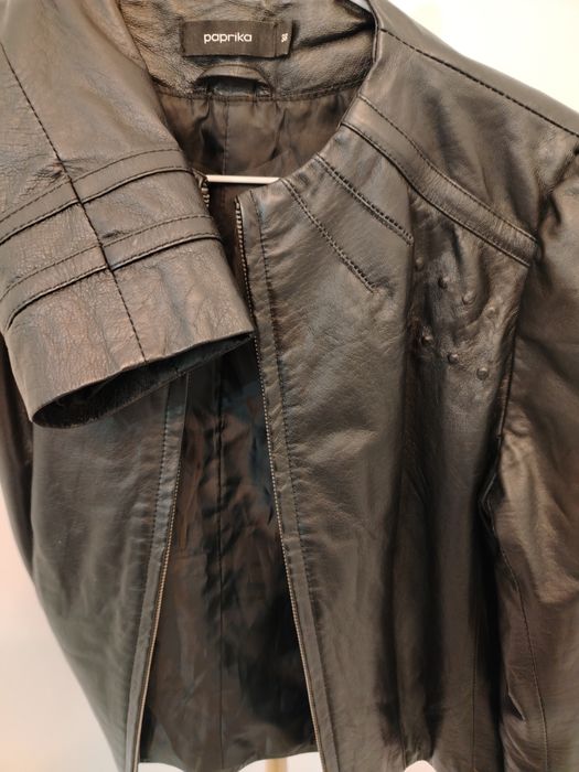 Paprika Яке от естествена кожа