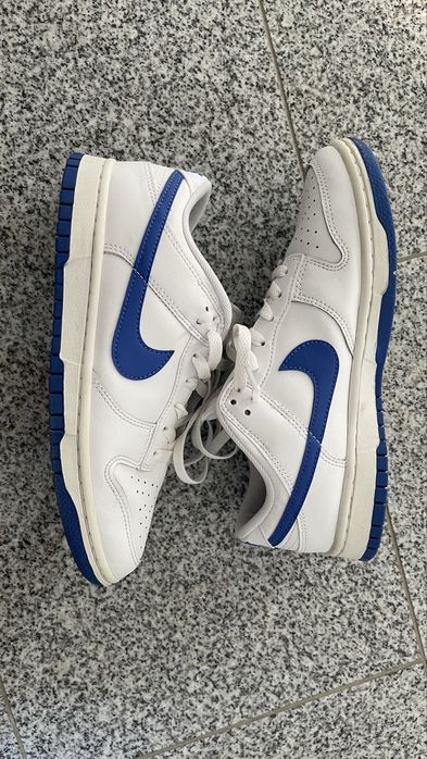 nike dunk low white/blue