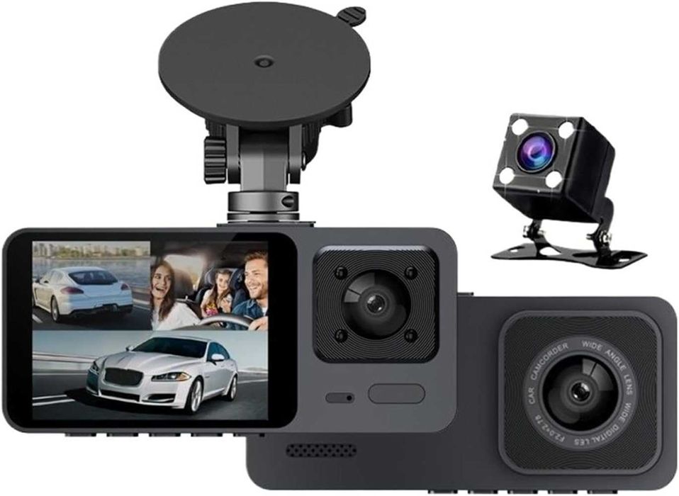 WiFi видео регистратор DVR  с 3 камери Dash Cam от Smars