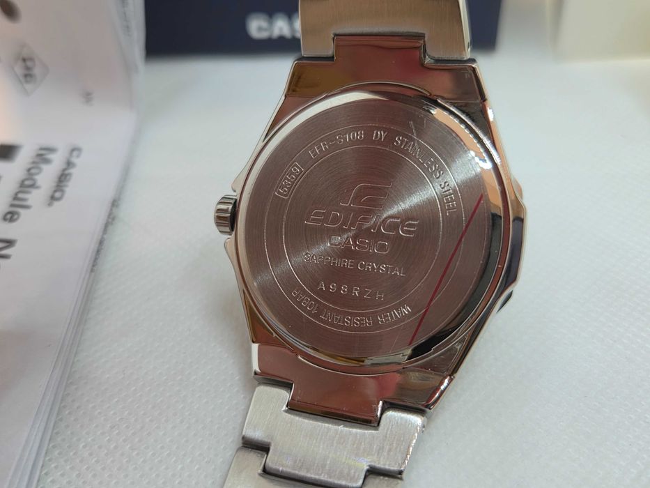 Ceas Barbati, unisex CASIO Edifice Saphire , EFR s108d-3av verde , NOU, Original,Garantie 2 ani