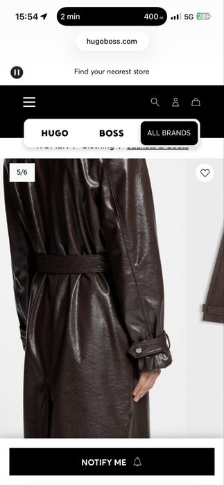 Hugo Boss шлифер