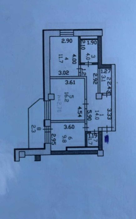 продам 2 комнатную квартиру