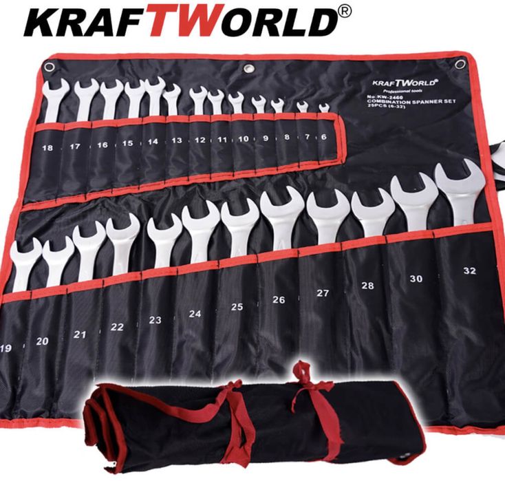 Немски Звездогаечни Ключове KraftWorld от 6 до 32мм в калъф