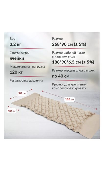 Матрас противопролежневый