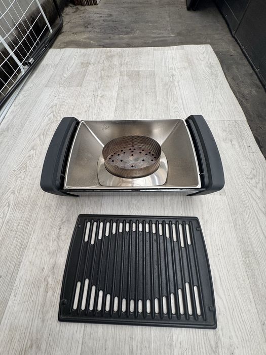 Gratar champing pe carbuni cu ventilatie