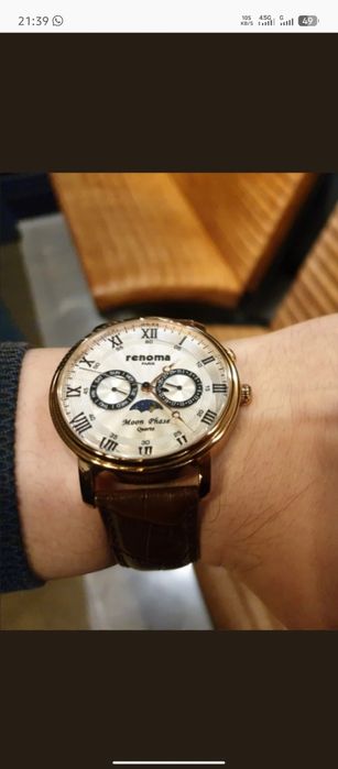 Renoma paris moon phase часы