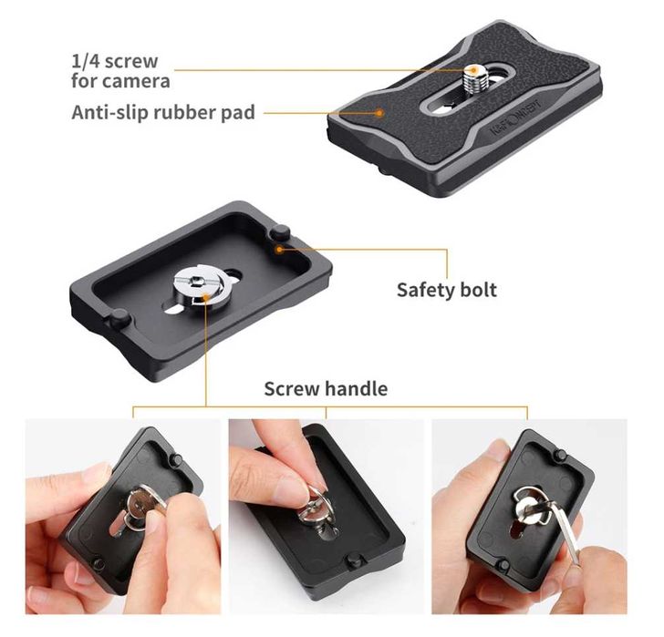 K&F Concept Ябълковидна глава за статив ,товароносимост 10 клг , KF-28