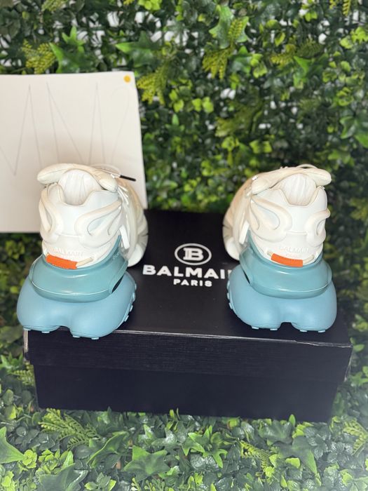 Adidași/Sneakers Balmain Unicorn white and blue