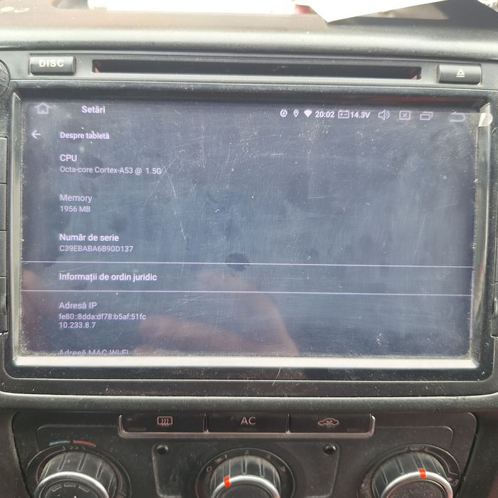 Navigatie auto compatibila gama VW