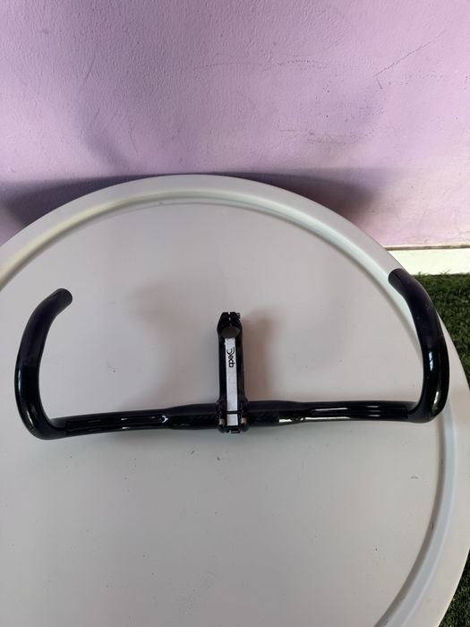 Ghidon cursier + pipă Deda din aluminiu – pentru bicicletă de șosea