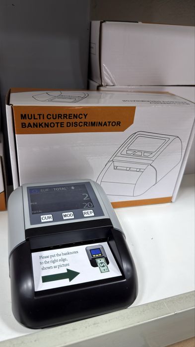Автоматичен детектор и брояч на банкноти- Разпознава 9 валути