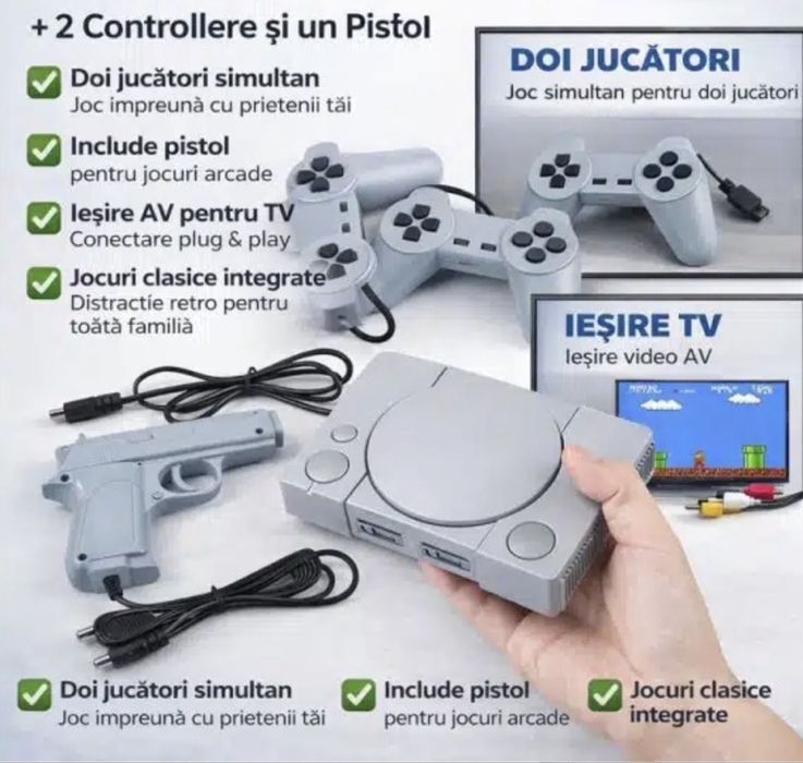 Consola Joc TV retro jocuri Fun Game televizor
